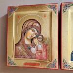 Казанская рукописная икона Божьей Матери