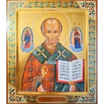 Рукописная икона Николай Угодник